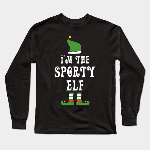 Sporty Elf for Matching Family Christmas Group Long Sleeve T-Shirt by jkshirts